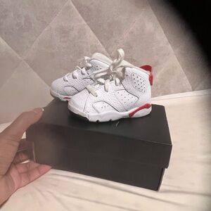 Kids “ Red Oreo “ Jordan 6s